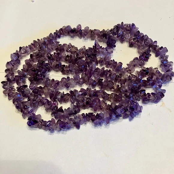 AMETHYST STRAND IF CHIP BEADS - Picture 10 of 10
